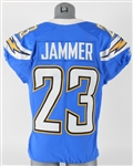 2011 Quentin Jammer San Diego Chargers Game Worn Alternate Jersey (MEARS LOA & Team COA)