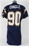 2000 Adrian Dingle San Diego Chargers Game Worn Home Jersey (MEARS LOA & PSA/DNA)