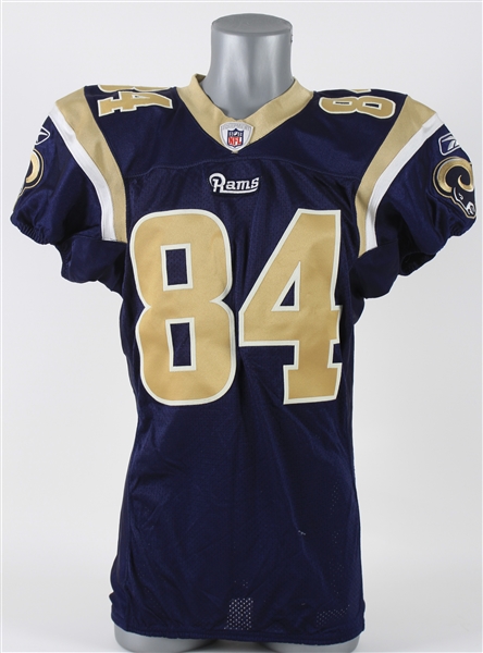 2010-12 Danario Alexander St. Louis Rams Game Worn Home Jersey (MEARS LOA)