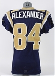 2010-12 Danario Alexander St. Louis Rams Game Worn Home Jersey (MEARS LOA)