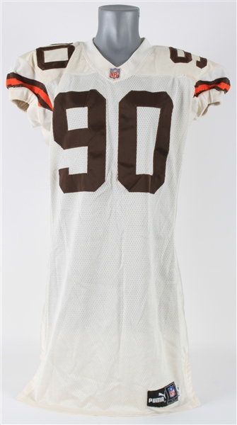 2000 Keith McKenzie Cleveland Browns Game Worn Road Jersey (MEARS LOA) 