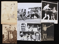 1910s-1950s Georges Carpantier, Jack Sharkey, Primo Carnera 8x10 Photos and More (Lot of 6)