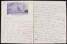 1930s Max Everitt Rosenbloom Hand Written Letter