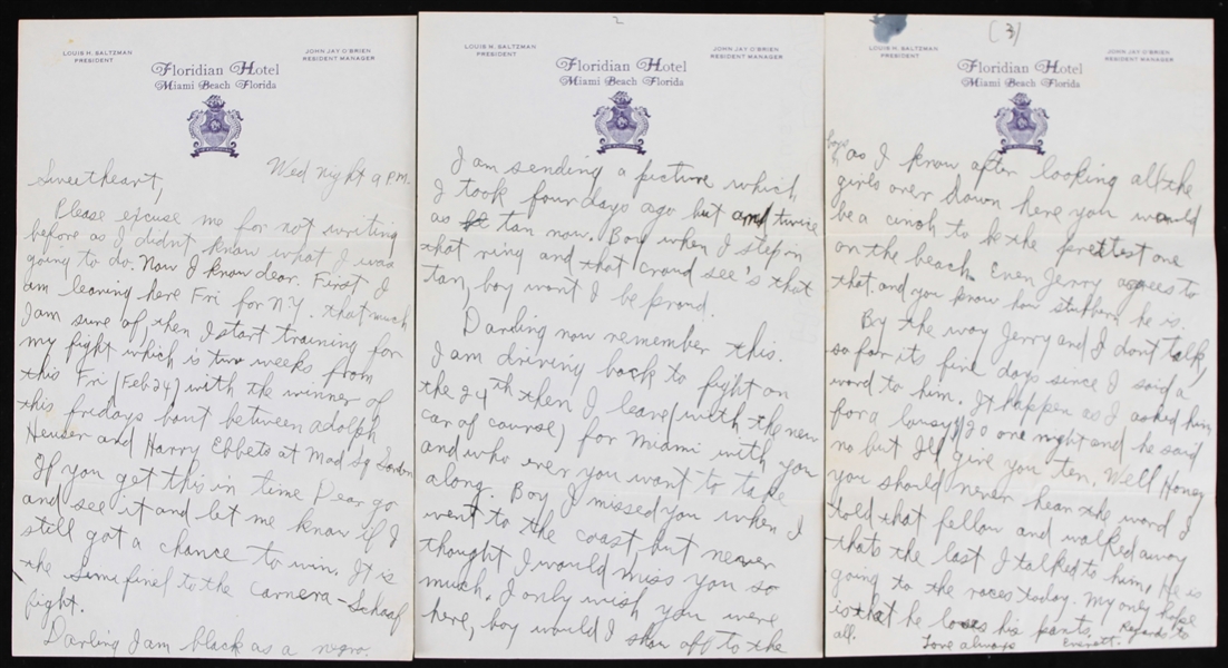 1930s Max Everitt Rosenbloom Hand Written Letter