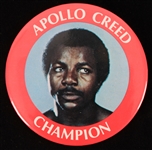 1979 Apollo Creed 4 Inch Pinback Button