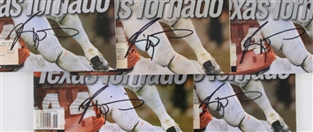 1998 Ricky Williams Texas Longhorns Signed Sports Illustrated Magazines - Lot of 5 (JSA)