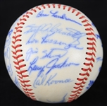 1965 Chicago Cubs Team Signed ONL Giles Baseball w/ 25 Signatures Including Ernie Banks, Ron Santo, Billy Williams, Harvey Kuenn & More (JSA)