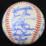 1965 Chicago Cubs Team Signed ONL Giles Baseball w/ 25 Signatures Including Ernie Banks, Ron Santo, Billy Williams, Harvey Kuenn & More (JSA)