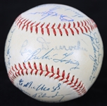 1954 World Series Champion New York Giants Team Signed ONL Giles Baseball w/ 22 Signatures Including Monte Irvin, Al Dark, Hank Thompson & More (JSA)