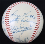1954 World Series Champion New York Giants Team Signed ONL Giles Baseball w/ 22 Signatures Including Monte Irvin, Al Dark, Hank Thompson & More (JSA)