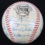 1954 World Series Champion New York Giants Team Signed ONL Giles Baseball w/ 22 Signatures Including Monte Irvin, Al Dark, Hank Thompson & More (JSA)