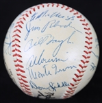 1954 World Series Champion New York Giants Team Signed ONL Giles Baseball w/ 22 Signatures Including Monte Irvin, Al Dark, Hank Thompson & More (JSA)