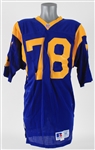 1991-93 Jackie Slater Los Angeles Rams Signed Home Jersey (MEARS LOA/JSA)