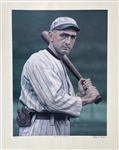 1990S Shoeless Joe Jackson Chicago White Sox 22" x 28" Artist Signed Lithograph