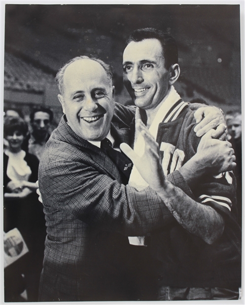 1990s Red Auerbach Bob Cousy Boston Celtics 16" x 20" Photo