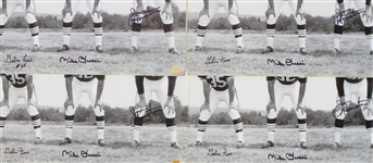 1990's Jim Houston Galen Fiss Mike Lucci Cleveland Browns Signed 16 x 20 Photos - Lot of 4 (JSA)