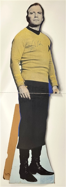 1990s William Shatner Star Trek Signed 68" Captain Kirk Stand Up Display (JSA)