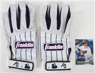 2022 Aaron Judge New York Yankees Franklin Game Worn Batting Gloves (MEARS LOA)