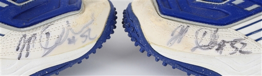 2000-05 JP Darche Seattle Seahawks Signed Reebok Game Worn Cleats (MEARS LOA/JSA/Team COA)