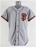 1990 Steve Bedrosian San Francisco Giants Game Worn Road Jersey (MEARS LOA)