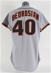 1990 Steve Bedrosian San Francisco Giants Game Worn Road Jersey (MEARS LOA)