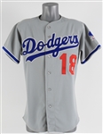 1983 Bill Russell Los Angeles Dodgers Game Worn Road Jersey (MEARS A10)