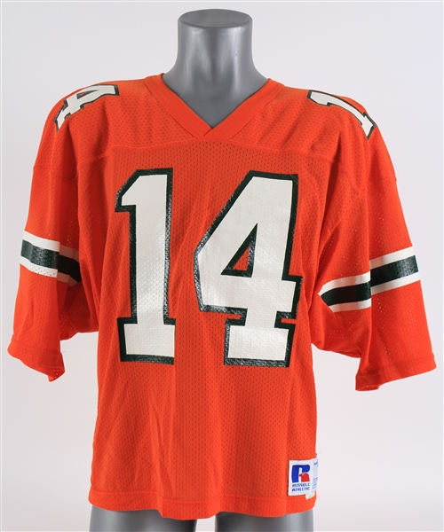 1986 Vinny Testaverde Miami Hurricanes Game Worn Home Jersey (MEARS A10)