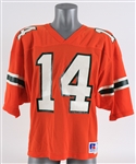 1986 Vinny Testaverde Miami Hurricanes Game Worn Home Jersey (MEARS A10)