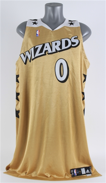 2007-08 Gilbert Arenas Washington Wizards Alternate Jersey (MEARS A5)