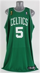 2007-08 Kevin Garnett Boston Celtics NBA Finals Road Jersey (MEARS A5)
