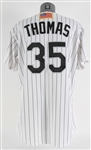 2001 Frank Thomas Chicago White Sox Home Jersey w/ post-09/11 USA Flag Patch (MEARS A5)