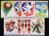 1950s-60s Chicago Cubs Wrigley Field Scorecard Collection - Lot of 12