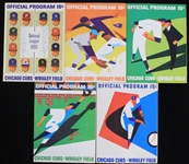 1950's-60's Chicago Cubs Wrigley Field Scorecard Collection - Lot of 12