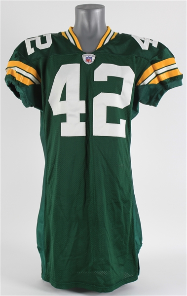 2001 Darren Sharper Green Bay Packers Home Jersey (MEARS LOA)