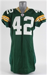 2001 Darren Sharper Green Bay Packers Home Jersey (MEARS LOA)