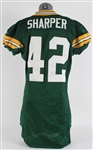 2001 Darren Sharper Green Bay Packers Home Jersey (MEARS LOA)