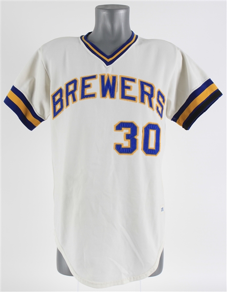 1974 Jim Walton Milwaukee Brewers Game Worn Home Jersey (MEARS LOA)