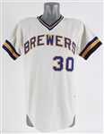 1974 Jim Walton Milwaukee Brewers Game Worn Home Jersey (MEARS LOA)