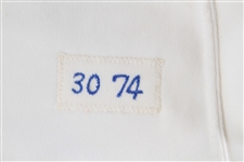 1974 Jim Walton Milwaukee Brewers Game Worn Home Jersey (MEARS LOA)