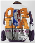 2004 Jeff Hamilton Designer Signed NBA All Star Game Bedazzled Leather Jacket 