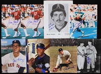 1930's-2000's Bob Feller Cleveland Indians (Guardians), Marv Fleming Green Bay Packers, Robert Parish Boston Celtics and more Autographed 8x10 Photos (Lot of 24) (JSA)