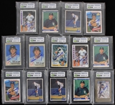 1980-2000's Goose Gossage New York Yankees Autographed and Slabbed Trading Cards (Lot of 29) 