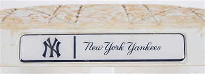 2022 (April 9) New York Yankees Boston Red Sox Yankee Stadium Game Used 2nd Base (MEARS LOA/MLB Hologram/Fanatics)