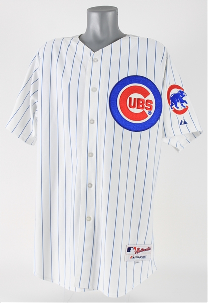 2013 Starlin Castro Chicago Cubs Signed Home Jersey (MEARS LOA/JSA)