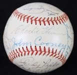 1953 Milwaukee Braves Inaugural Season Team Signed ONL Giles Baseball w/ 30 Signatures Including Warren Spahn, Eddie Mathews, Del Crandall & More (JSA)