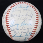 1953 Milwaukee Braves Inaugural Season Team Signed ONL Giles Baseball w/ 30 Signatures Including Warren Spahn, Eddie Mathews, Del Crandall & More (JSA)