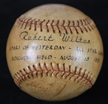 1951 Charlie Grimm Milwaukee Brewers Signed American Association Baseball w/ "Robert Wilton - Stars of Yesterday - All Star Game - Borchert Field" Notation (MEARS LOA/JSA)