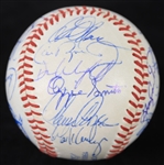 1988 American & National League All Stars Multi Signed OASG Ueberroth Baseball w/ 23 Signatures Including Cal Ripken Jr., Don Mattingly, Rickey Henderson & More (JSA)