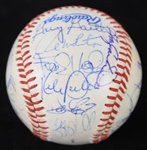1988 American & National League All Stars Multi Signed OASG Ueberroth Baseball w/ 23 Signatures Including Cal Ripken Jr., Don Mattingly, Rickey Henderson & More (JSA)