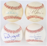 1980s-2000s Milwaukee Brewers Signed Baseballs - Lot of 4 w/ Robin Yount, Bob Uecker, Don Sutton & Pete Vuckovich (JSA)